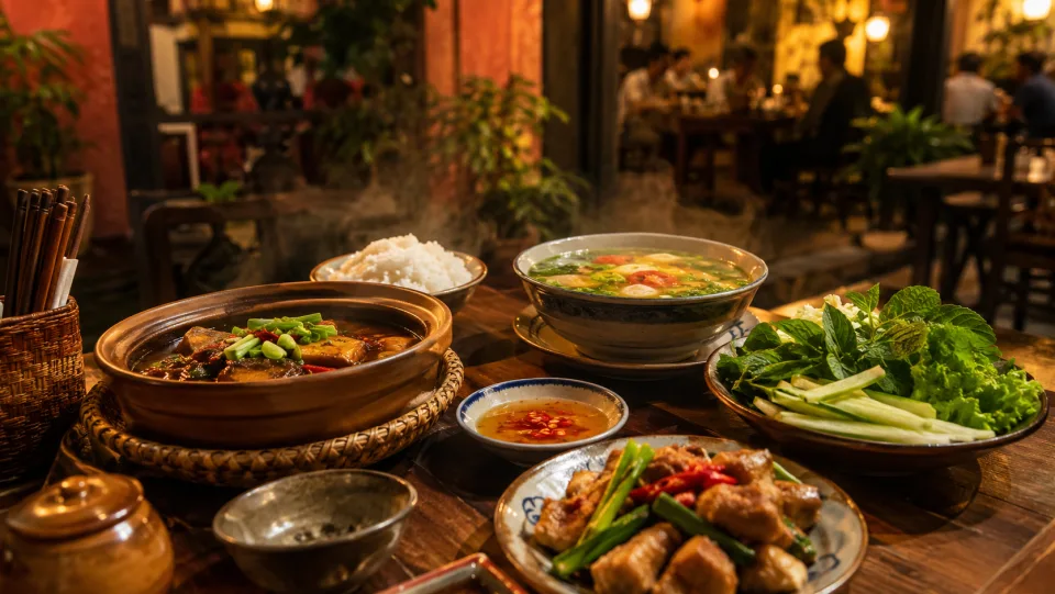 Khu bàn ghế khách ngồi